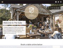 Tablet Screenshot of dukeofcambridgetilford.co.uk